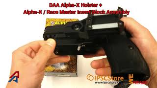 DAA ALPHA-X HOLSTER. DAA ALPHA-X / RACE MASTER INSERT BLOCK ASSEMBLY (MAGNETIC)