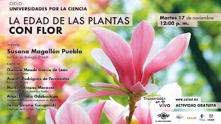 La edad de las plantas con flor