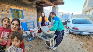 Master's art: tiling the floor of a nomadic house (nomad life)