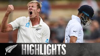 Jamieson Strikes Early On Debut | FULL HIGHLIGHTS | BLACKCAPS v India | 1st Test