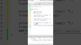 Input buffer problem in c programming #coding