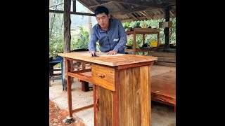 The process of building and completing a computer desk