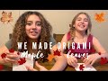 How to make Origami Maple Leaves w|Sunny and Kate