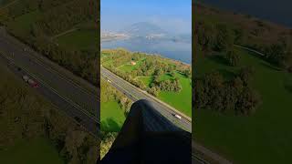Paragliding over the freeway - ITALY - Insta360 #shorts