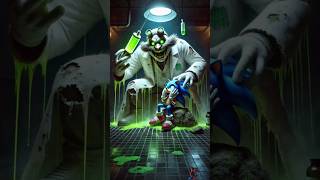 Scary story Sonic injected by psychopath zombie doctor #sonic #doctor #injection #shorts