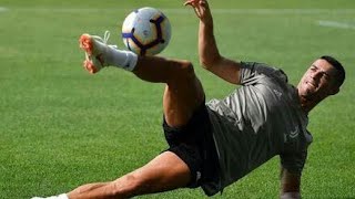 Cristiano Ronaldo third training II and feints, goals in training at Juventus