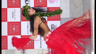 小麦色の肌の健康的美人ダンサーさんによるタヒチアンダンス！！Tahitian dance