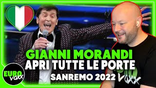 Gianni Morandi - 'Apri tutte le porte' (REACTION) // SANREMO 2022