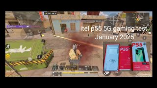 itel p55 5G gaming test 2025 CODM br gameplay