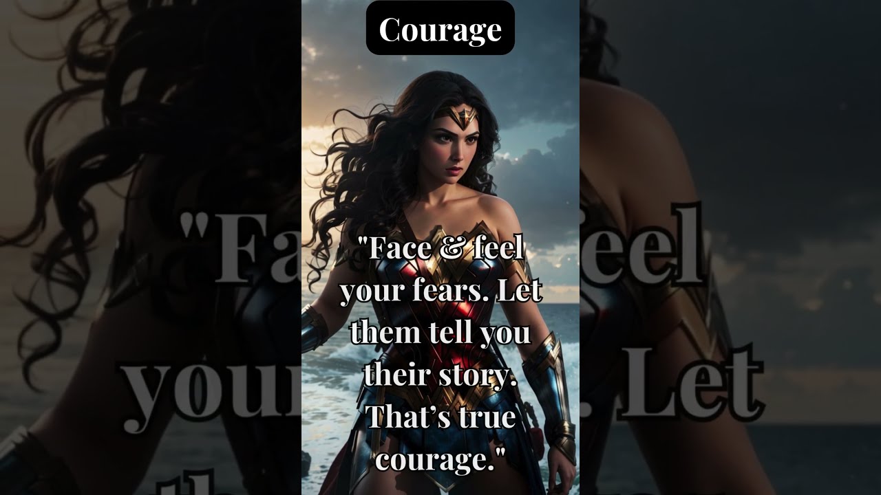Wonder Woman's Wisdom: #courage #faith #dccomics #motivation #viral #inspiration #lovewins #hero#ai
