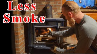 How to Start a Wood Stove Fire Without Smoke - A Simple Trick