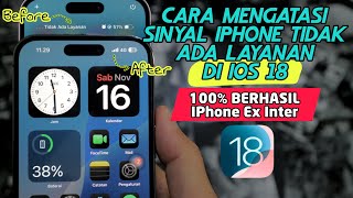 SINYAL IPHONE HILANG DI IOS 18⁉️Cara Mengatasi Iphone Inter Tidak Ada Layanan Ini Solusinya‼️