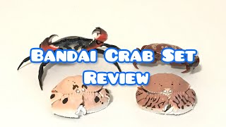 Bandai Crab Figure Set Review - Mud Crab / Floral Egg Crab / Spectacled \u0026 Smooth Box Crab - AWESOME!