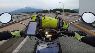 バイクで河口湖に釣りに行く。ソロキャンプは楽しい。 【原付道中河口湖黒鱒釣行記  Part1】