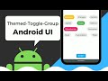 Themed Toggle Button Group UI Effect in Android Studio Tutorial (Kotlin 2021)
