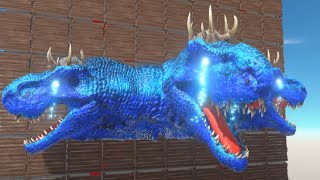 Epic Punch vs 3x Head Blue TRex - Giganotosaurus vs Carcharodontosaurus