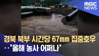 경북 북부 시간당 67mm 집중호우‥\