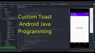 Custom Toast Android Java Programming