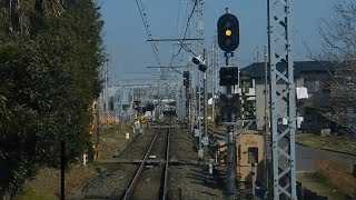 東武野田線 高柳駅上り線移設 六実～高柳～逆井 上り線 前面展望【2018/3/4】