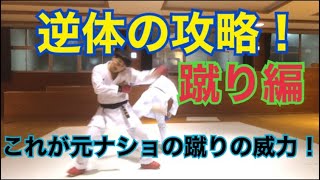 逆体攻略！蹴り編/空手 組手 karate kumite