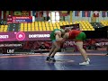 1/4 FS - 97 kg: A. PARKHOMENKA (BLR) v. M. KORCSOG (HUN)