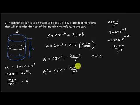 Calculus - Optimization Problems - YouTube