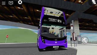 (好人admin飛新車)Roblox德里鎮Derry District 紫荊巴士Bauhina Bus YV8836 B1X 新洪田口岸➡️南涌發展碼頭