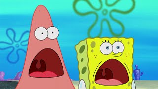 SpongeBob And Patrick Shocked Faces Comparison