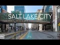 Salt Lake City Utah Downtown Drive - 4K SLC Driving Tour