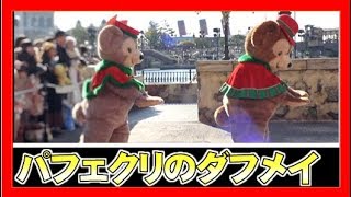 ºoº 雪玉をコロコロするダッフィーとシェリーメイちゃん　／　TDS 東京ディズニーシー パーフェクトクリスマス2017