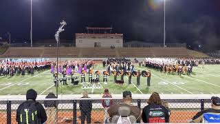 Coweta Tiger Pride Marching Band - Drumline - Massing