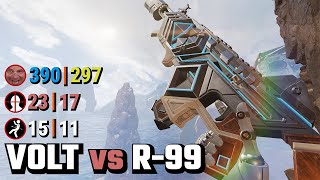 Volt vs R99 Time to Kill in Apex Legends