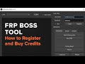 FRP BOSS TOOL - How to Register and Where to Buy Credits