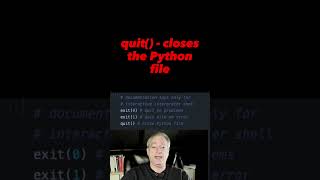 exit() vs quit() vs sys.exit() in Python #python #shorts