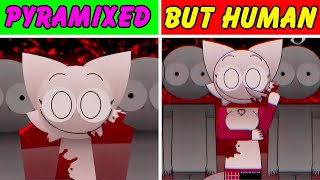 Pyramixed Vs Pyramixed But Human In Incredibox Sprunki | Normal Vs Horror Version!