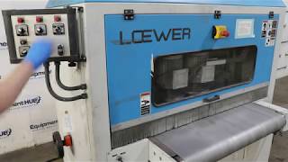 Loewer DiscMaster 4TD-1000 Deburring and Edge Rounding Metal Polishing Machine, Metal Sander