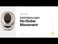 Troubleshooting the Solid Yellow Light: No Globe Movement | Litter-Robot 3