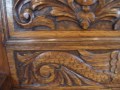 victorian carved oak settle