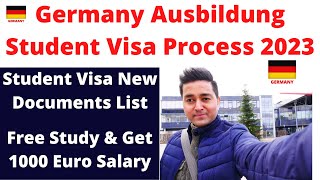 AUSBILDUNG Student Visa Process GERMANY | New Documents | Apply | Free Study |Job | Cost |Vocational