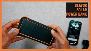 BLAVOR Solar Power Bank Review Ultimate 20000mAh Portable Charger with Built-in Cables