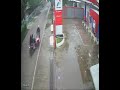 Detik-detik pengendaran NMAX terpental terekam CCTV SPBU kp. sindangsari ..