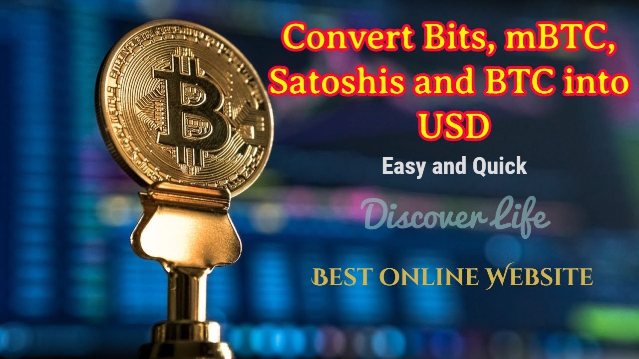 How To Convert Bits, MBTC, Satoshis, And BTC Into USD Easy And Fast BTC ...