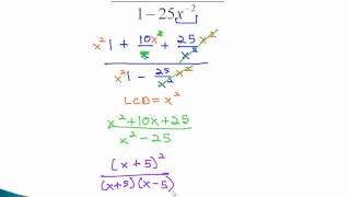 Compound Fractions - Negative Exponents