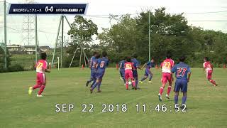 ダイジェスト版20180922第28回埼玉県クラブユース（U-14）サッカー選手権大会 坂戸市総合運動場第1多目的 東川口FC VS カムイJr