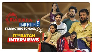 Mayukha Talkies Film Acting School 17th Batch Interviews 2023 | Latest Video | Uttej Expressions