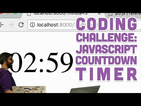 Coding Challenge #66: JavaScript Countdown Timer Coding Challenge #66: JavaScript Countdown Timer