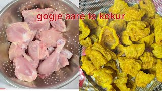 Gogje aarè te kokur|Kashmiri style sun dried Turnip and chicken recipe|very unique and tasty recipe.