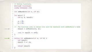Inline Functions in C++ | Xcode