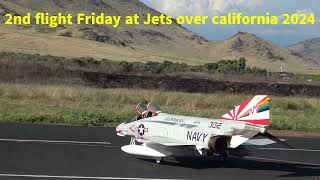 Carf F-4 Phantom twin Kingtec 235 turbine jet 2nd flight Friday at Jets over california 2024