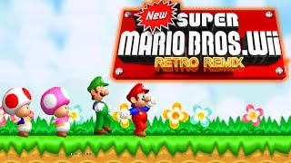 New Super Mario Bros. Wii Retro Remix [FULL GAME/100%] Walkthrough